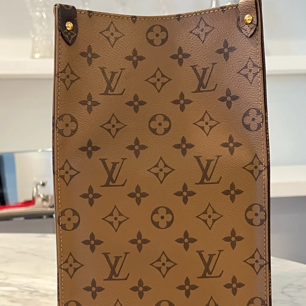 Louis Vuitton Brown Monogram Giant Canvas Onthego Tote